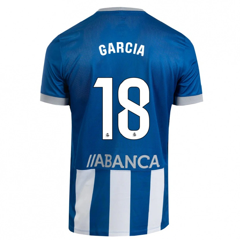 Danxen Enfant Maillot Raquel García #18 Bleu Gris Blanc Tenues Domicile 2026/27 T-Shirt
