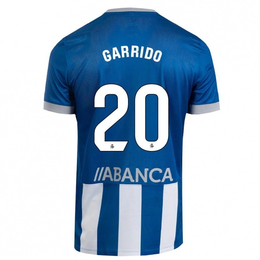 Danxen Enfant Maillot Jaime Garrido #20 Bleu Gris Blanc Tenues Domicile 2026/27 T-Shirt