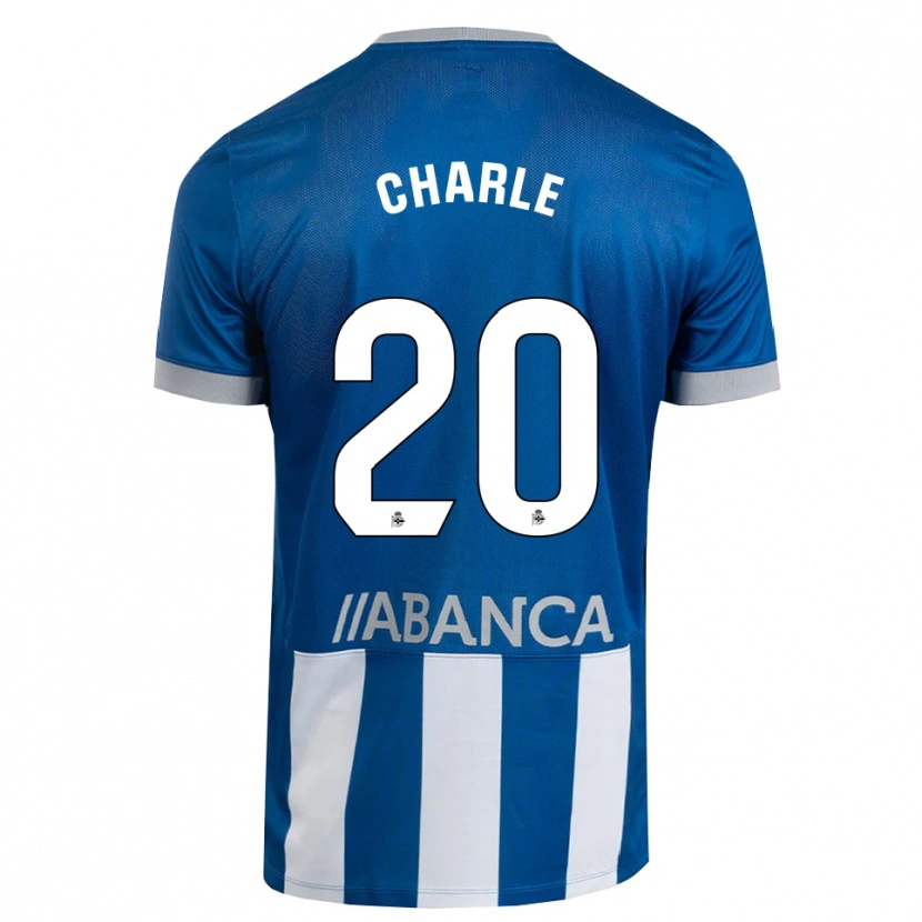 Danxen Enfant Maillot Marta Charle #20 Bleu Gris Blanc Tenues Domicile 2026/27 T-Shirt
