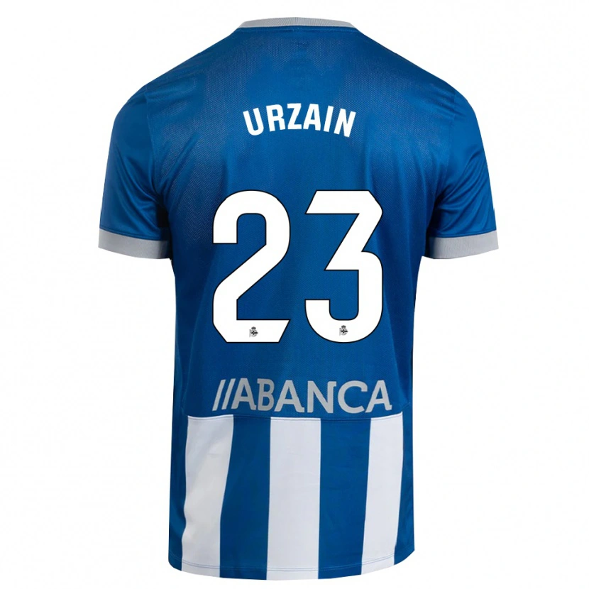 Danxen Enfant Maillot Fabián Urzain #23 Bleu Gris Blanc Tenues Domicile 2026/27 T-Shirt
