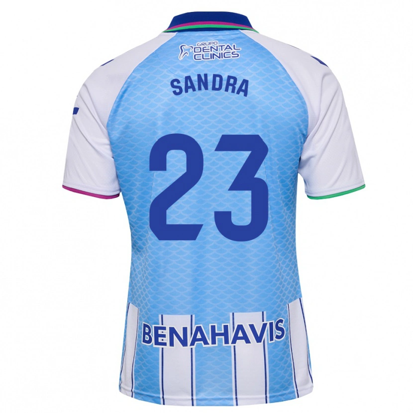 Danxen Enfant Maillot Sandra #23 Bleu Ciel Profond Blanc Tenues Domicile 2026/27 T-Shirt