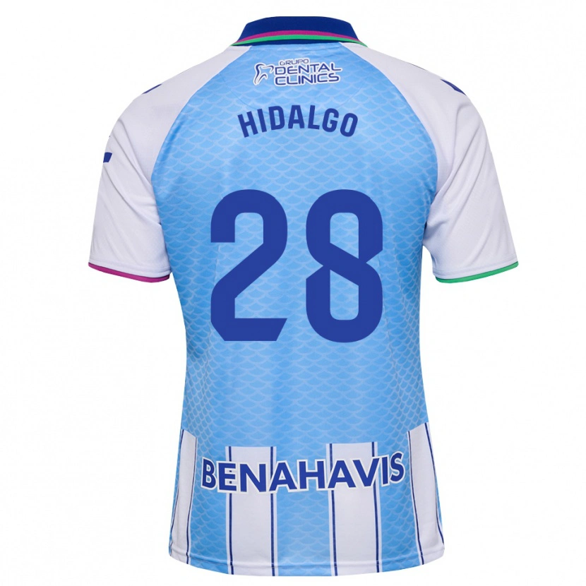 Danxen Enfant Maillot Rafita Hidalgo #28 Bleu Ciel Profond Blanc Tenues Domicile 2026/27 T-Shirt