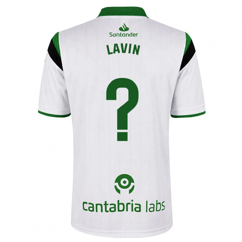 Danxen Enfant Maillot Raul Lavin #0 Blanc Vert Noir Tenues Domicile 2026/27 T-Shirt