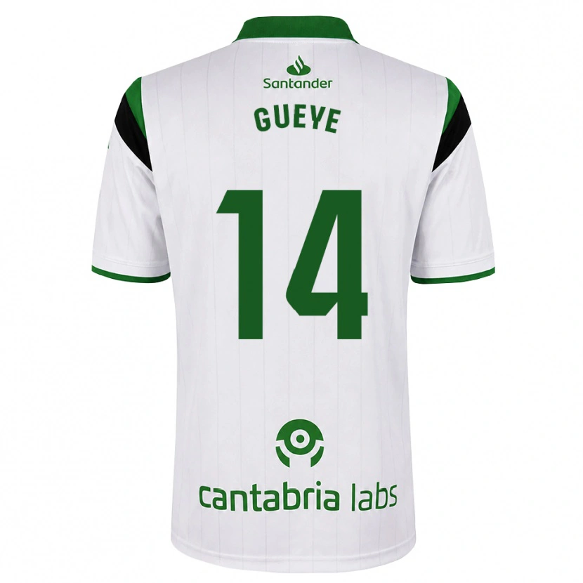 Danxen Enfant Maillot Maguette Gueye #14 Blanc Vert Noir Tenues Domicile 2026/27 T-Shirt