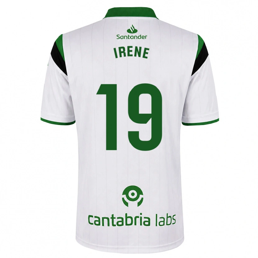 Danxen Enfant Maillot Irene Canal Gómez #19 Blanc Vert Noir Tenues Domicile 2026/27 T-Shirt