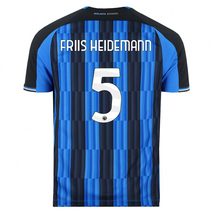 Danxen Enfant Maillot Lukas Friis Heidemann #5 Bleu Noir Rouge Tenues Domicile 2026/27 T-Shirt