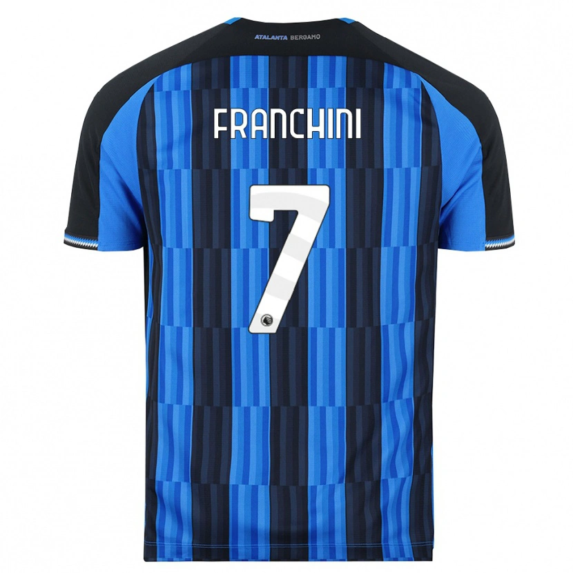 Danxen Enfant Maillot Alessandro Franchini #7 Bleu Noir Rouge Tenues Domicile 2026/27 T-Shirt