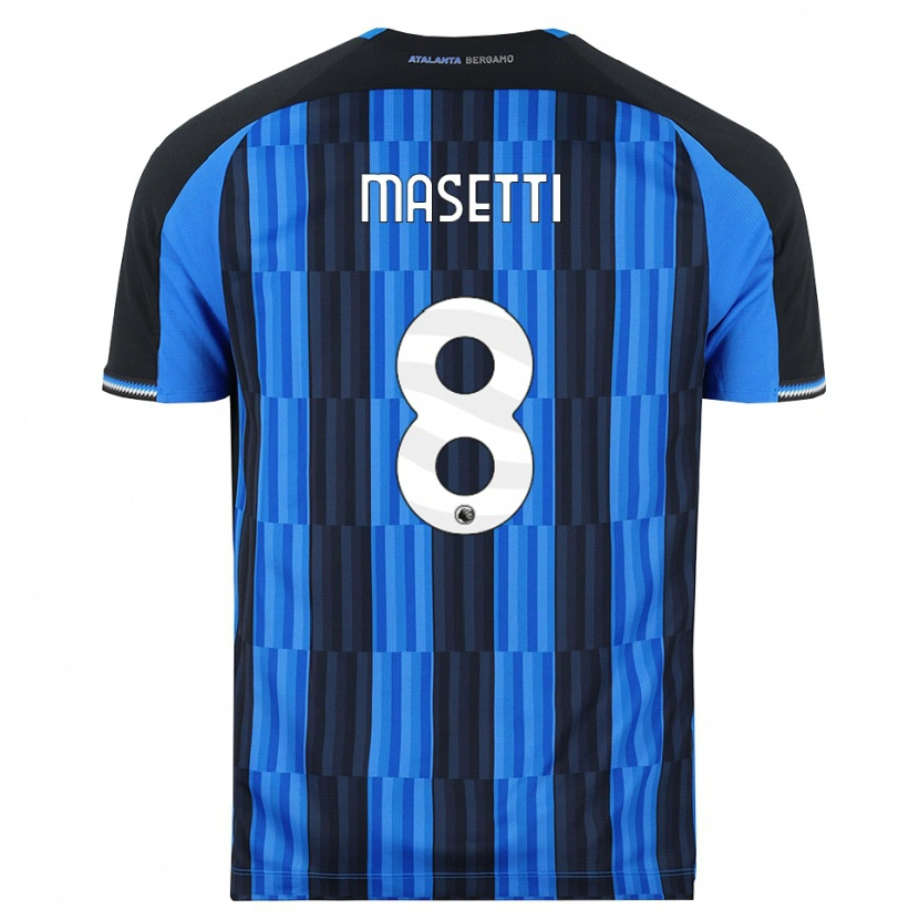 Danxen Enfant Maillot Francesco Masetti #8 Bleu Noir Rouge Tenues Domicile 2026/27 T-Shirt