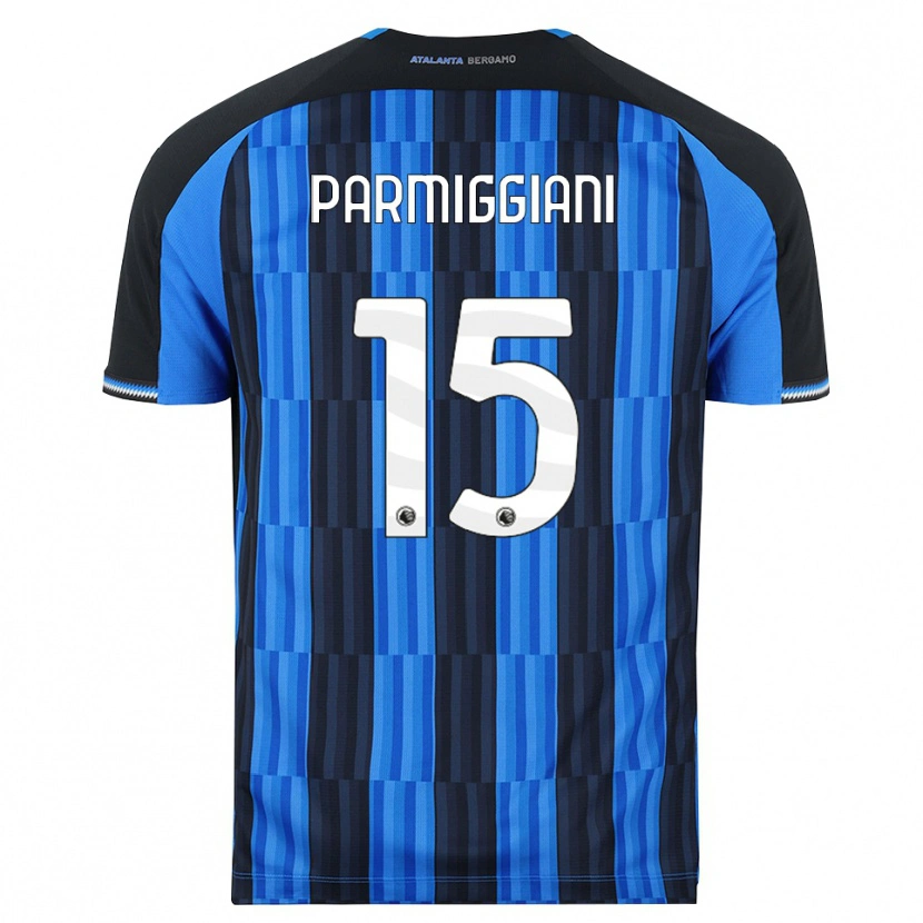 Danxen Enfant Maillot Pietro Parmiggiani #15 Bleu Noir Rouge Tenues Domicile 2026/27 T-Shirt