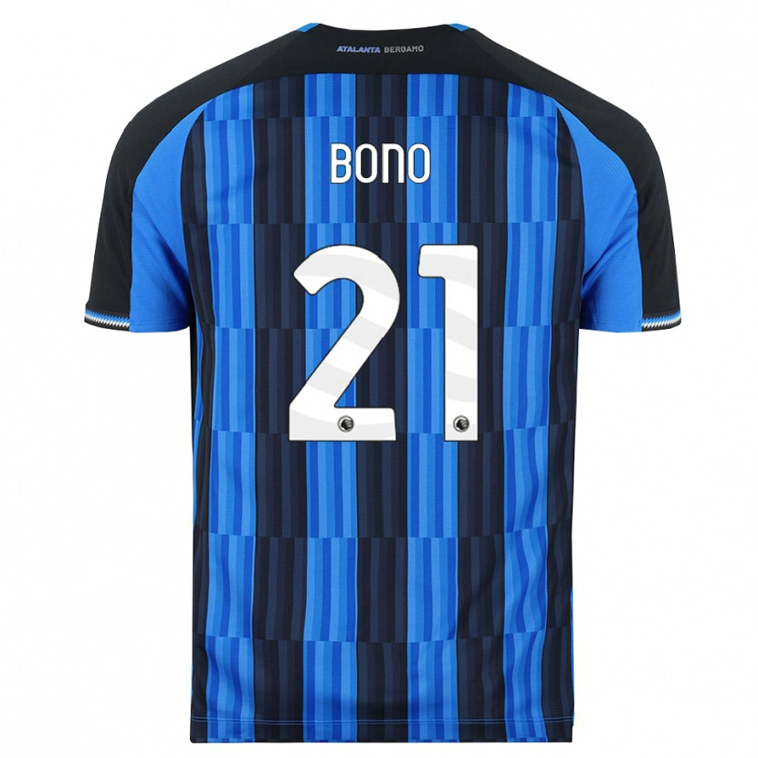 Danxen Enfant Maillot Davide Bono #21 Bleu Noir Rouge Tenues Domicile 2026/27 T-Shirt
