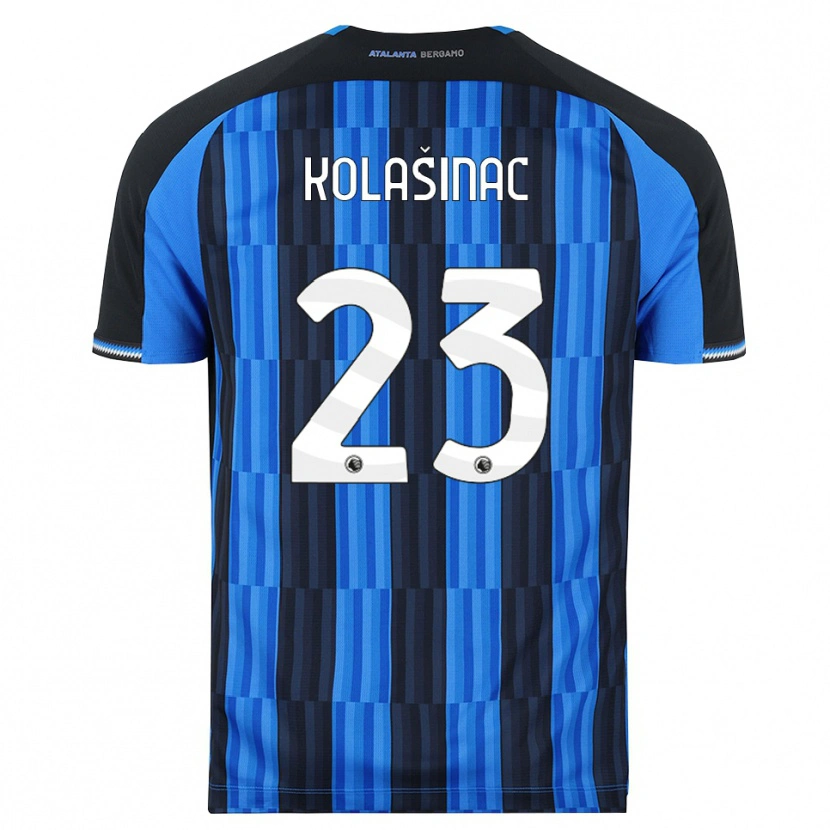 Danxen Enfant Maillot Sead Kolasinac #23 Bleu Noir Rouge Tenues Domicile 2026/27 T-Shirt