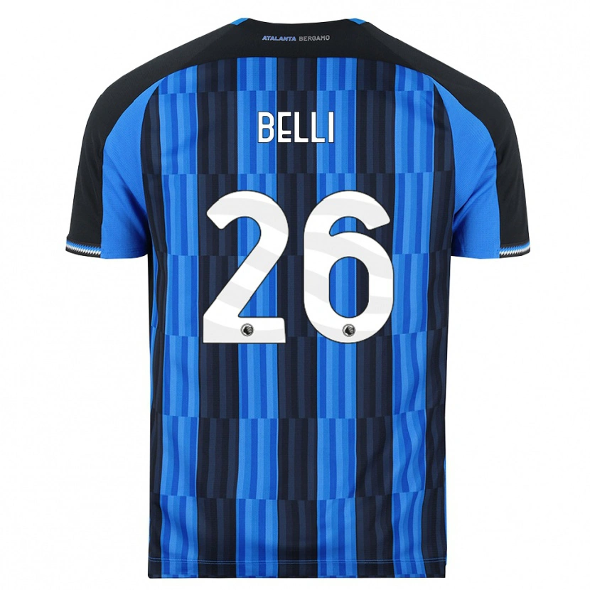 Danxen Enfant Maillot Manuel Belli #26 Bleu Noir Rouge Tenues Domicile 2026/27 T-Shirt