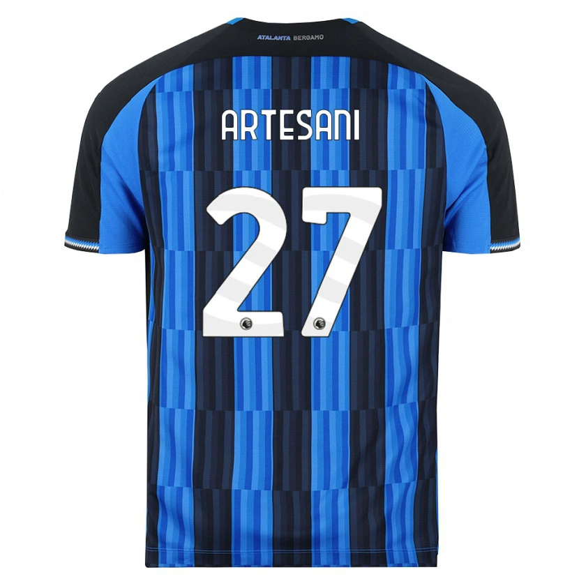 Danxen Enfant Maillot Nicolò Artesani #27 Bleu Noir Rouge Tenues Domicile 2026/27 T-Shirt