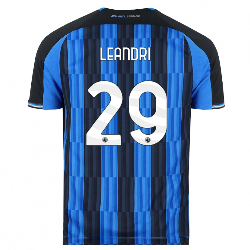 Danxen Enfant Maillot Marco Leandri #29 Bleu Noir Rouge Tenues Domicile 2026/27 T-Shirt