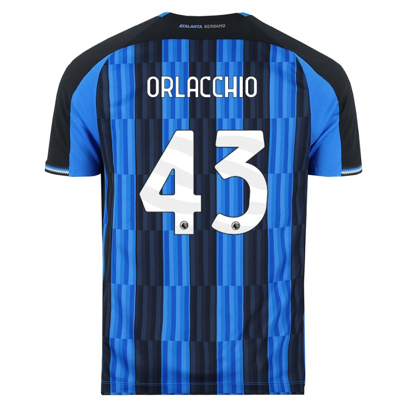 Danxen Enfant Maillot Angelo Orlacchio #43 Bleu Noir Rouge Tenues Domicile 2026/27 T-Shirt