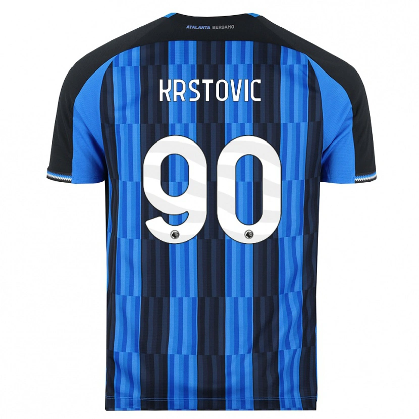 Danxen Enfant Maillot Nikola Krstović #90 Bleu Noir Rouge Tenues Domicile 2026/27 T-Shirt