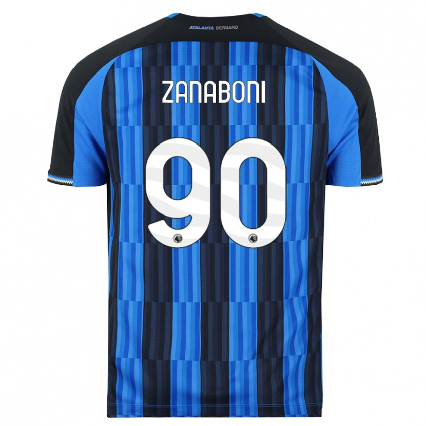 Danxen Enfant Maillot Emanuele Zanaboni #90 Bleu Noir Rouge Tenues Domicile 2026/27 T-Shirt
