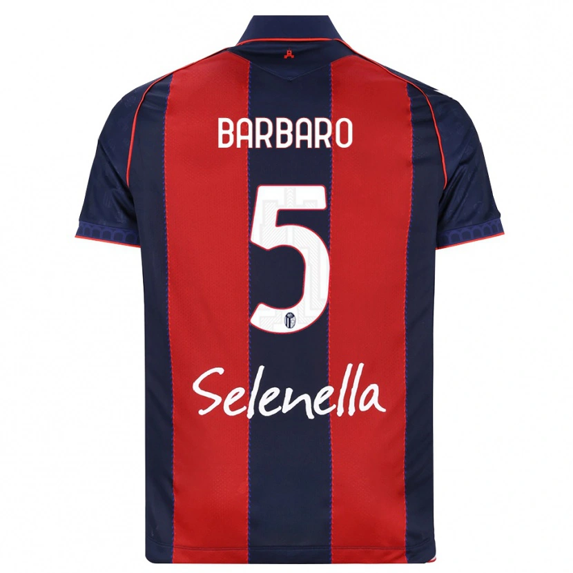 Danxen Enfant Maillot Elia Barbaro #5 Bleu Roi Rouge Blanc Tenues Domicile 2026/27 T-Shirt