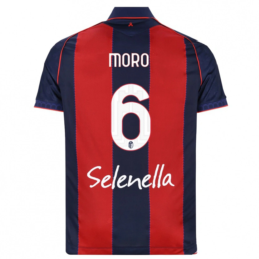Danxen Enfant Maillot Nikola Moro #6 Bleu Roi Rouge Blanc Tenues Domicile 2026/27 T-Shirt