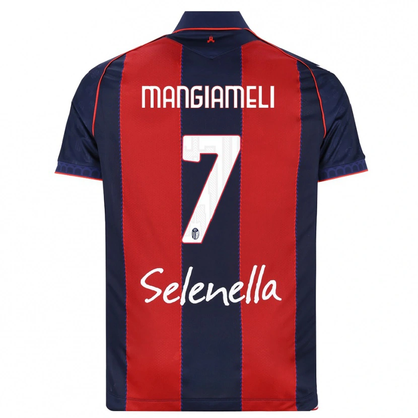 Danxen Enfant Maillot Federico Mangiameli #7 Bleu Roi Rouge Blanc Tenues Domicile 2026/27 T-Shirt