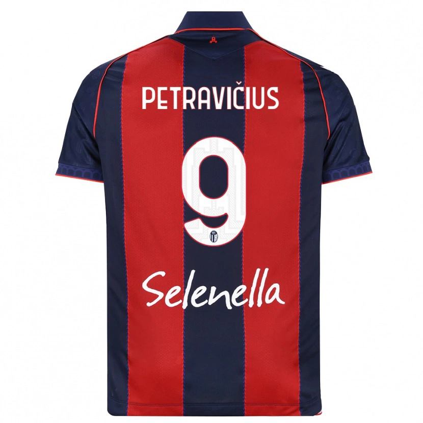 Danxen Enfant Maillot Joris Petravičius #9 Bleu Roi Rouge Blanc Tenues Domicile 2026/27 T-Shirt