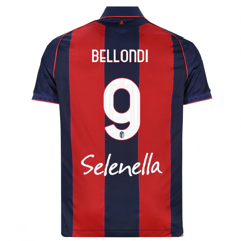 Danxen Enfant Maillot Nicolò Bellondi #9 Bleu Roi Rouge Blanc Tenues Domicile 2026/27 T-Shirt