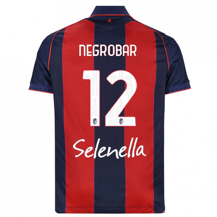 Danxen Enfant Maillot Lucas Negrobar #12 Bleu Roi Rouge Blanc Tenues Domicile 2026/27 T-Shirt