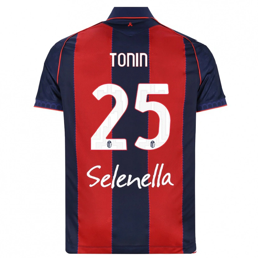 Danxen Enfant Maillot Federico Tonin #25 Bleu Roi Rouge Blanc Tenues Domicile 2026/27 T-Shirt