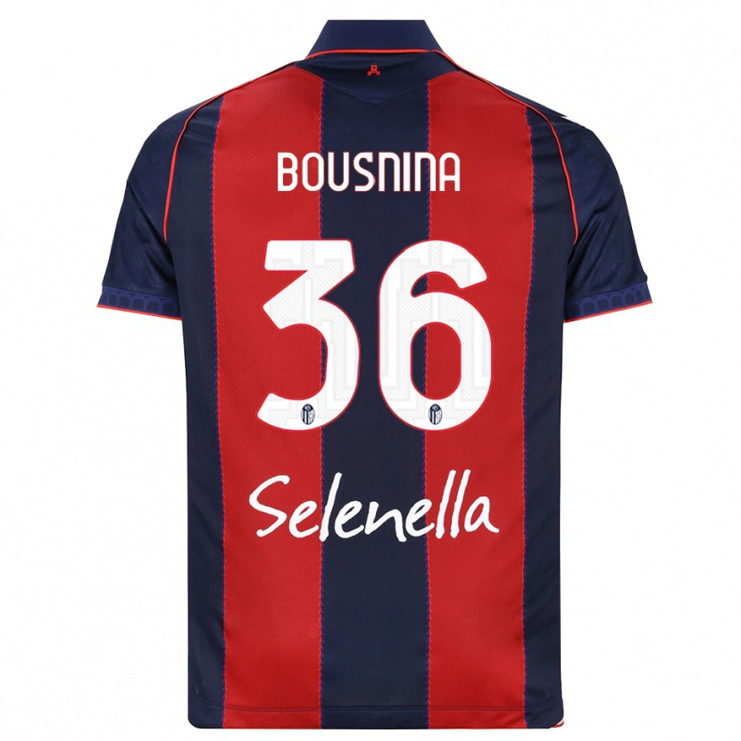 Danxen Enfant Maillot Farès Bousnina #36 Bleu Roi Rouge Blanc Tenues Domicile 2026/27 T-Shirt