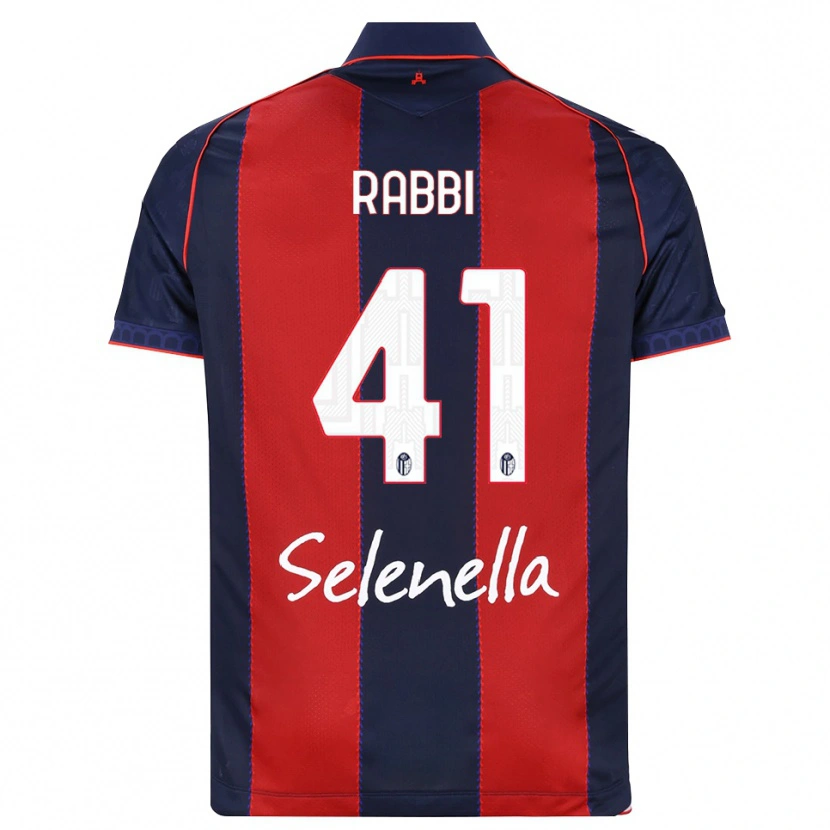 Danxen Enfant Maillot Giovanni Rabbi #41 Bleu Roi Rouge Blanc Tenues Domicile 2026/27 T-Shirt