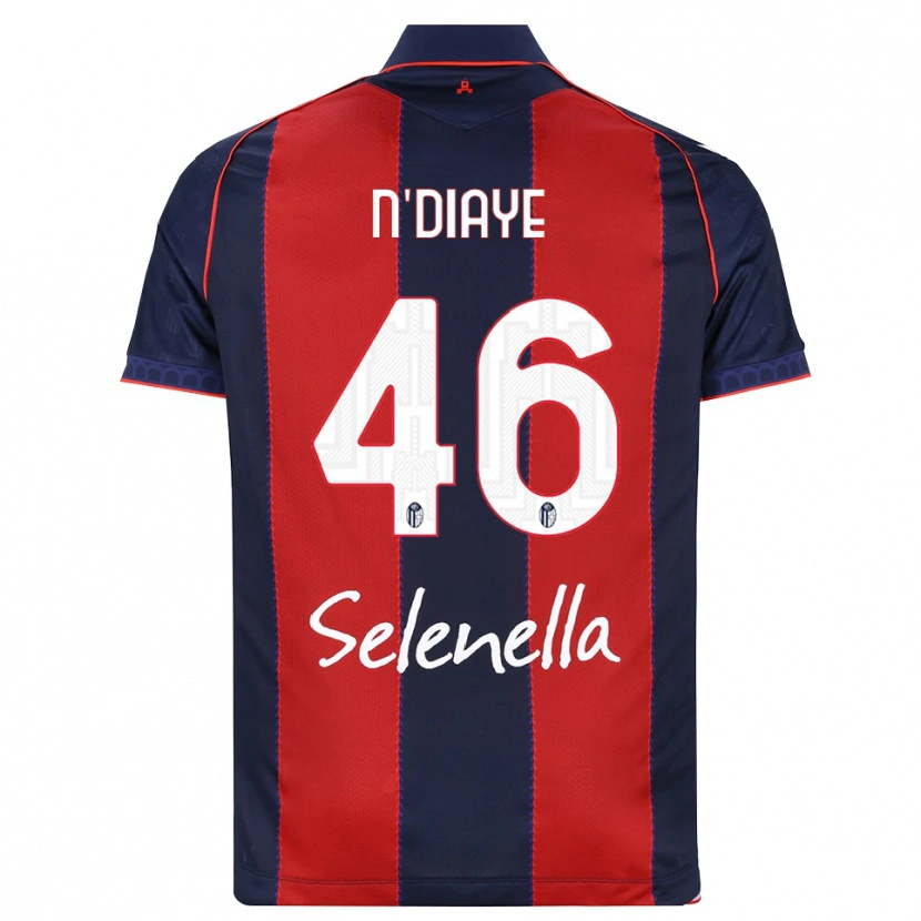 Danxen Enfant Maillot Antoine N'diaye #46 Bleu Roi Rouge Blanc Tenues Domicile 2026/27 T-Shirt