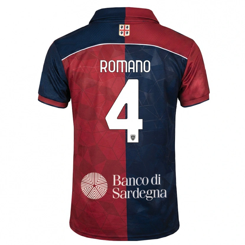 Danxen Enfant Maillot Alessandro Romano #4 Bourgogne Bleu Roi Tenues Domicile 2026/27 T-Shirt