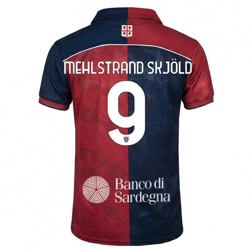 Danxen Enfant Maillot William Mehlstrand Skjöld #9 Bourgogne Bleu Roi Tenues Domicile 2026/27 T-Shirt
