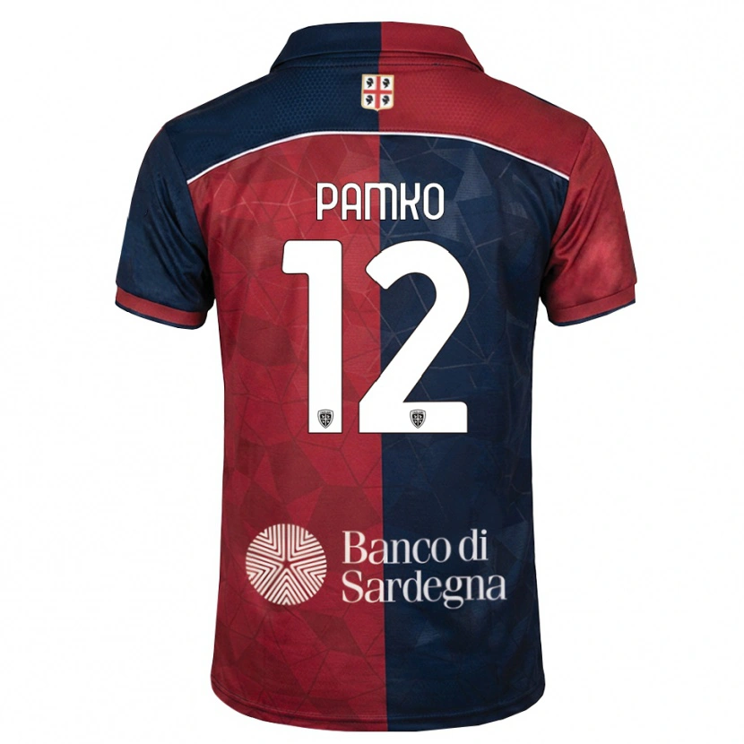 Danxen Enfant Maillot Dmytro Pamko #12 Bourgogne Bleu Roi Tenues Domicile 2026/27 T-Shirt