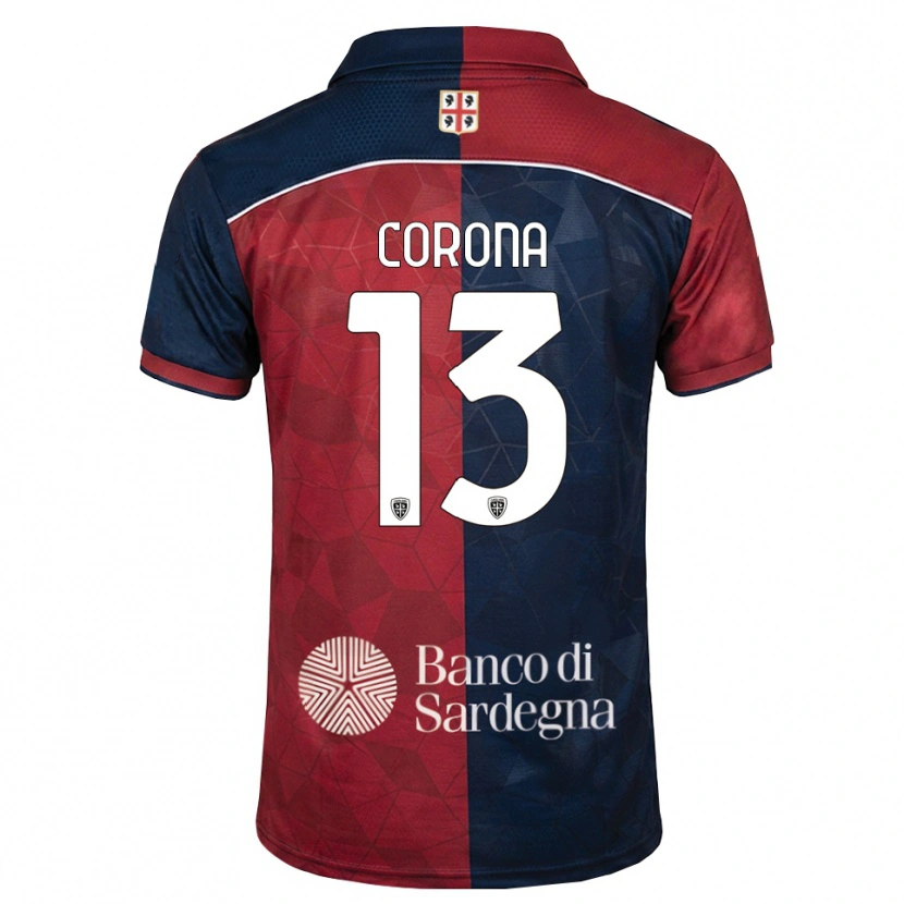 Danxen Enfant Maillot Claudio Corona #13 Bourgogne Bleu Roi Tenues Domicile 2026/27 T-Shirt
