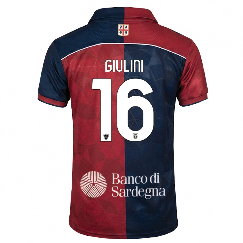 Danxen Enfant Maillot Carlo Giulini #16 Bourgogne Bleu Roi Tenues Domicile 2026/27 T-Shirt