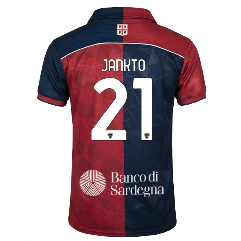 Danxen Enfant Maillot Jakub Jankto #21 Bourgogne Bleu Roi Tenues Domicile 2026/27 T-Shirt