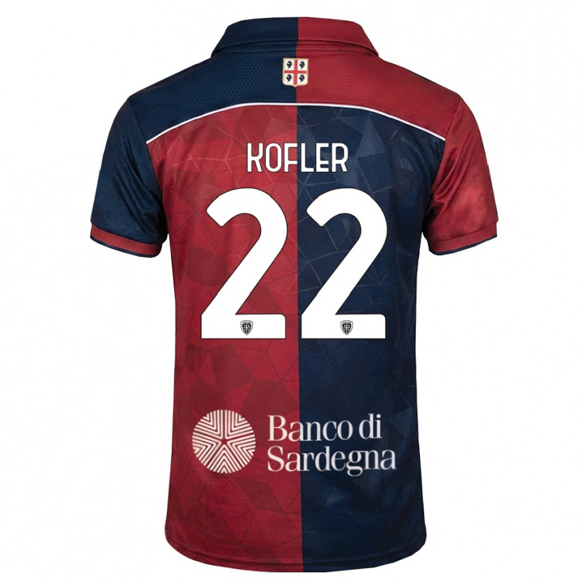 Danxen Enfant Maillot Raphael Kofler #22 Bourgogne Bleu Roi Tenues Domicile 2026/27 T-Shirt