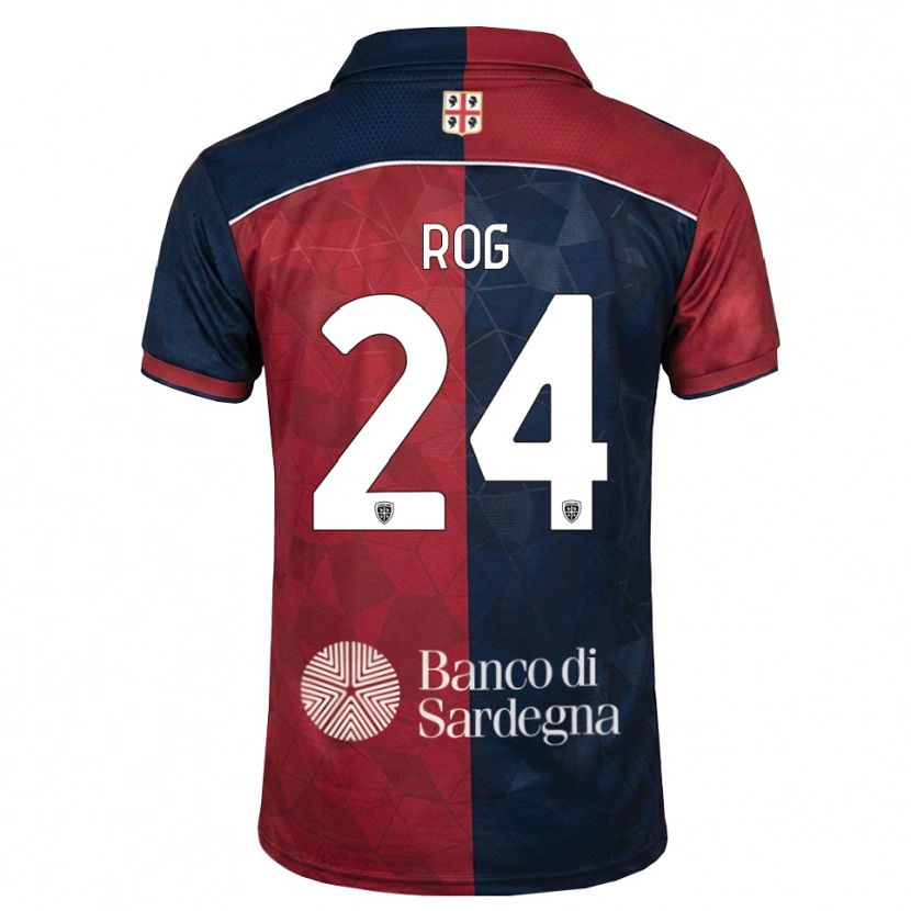Danxen Enfant Maillot Marko Rog #24 Bourgogne Bleu Roi Tenues Domicile 2026/27 T-Shirt