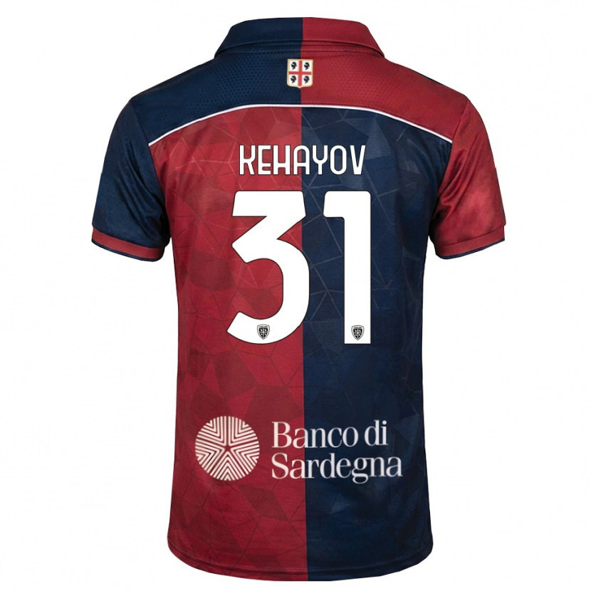 Danxen Enfant Maillot Atanas Kehayov #31 Bourgogne Bleu Roi Tenues Domicile 2026/27 T-Shirt