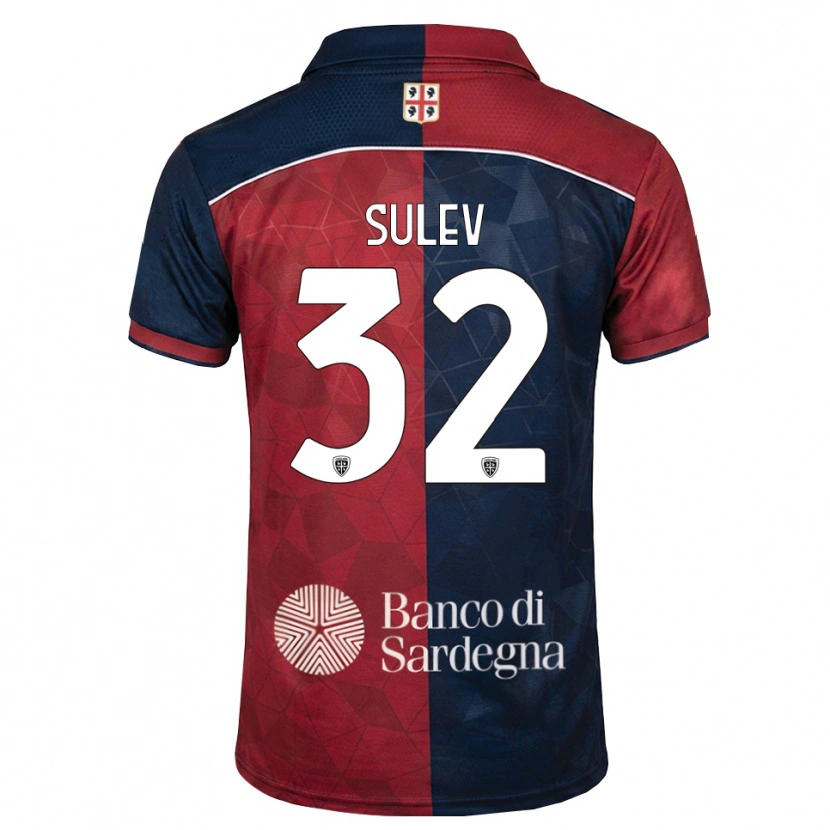 Danxen Enfant Maillot Ivan Sulev #32 Bourgogne Bleu Roi Tenues Domicile 2026/27 T-Shirt