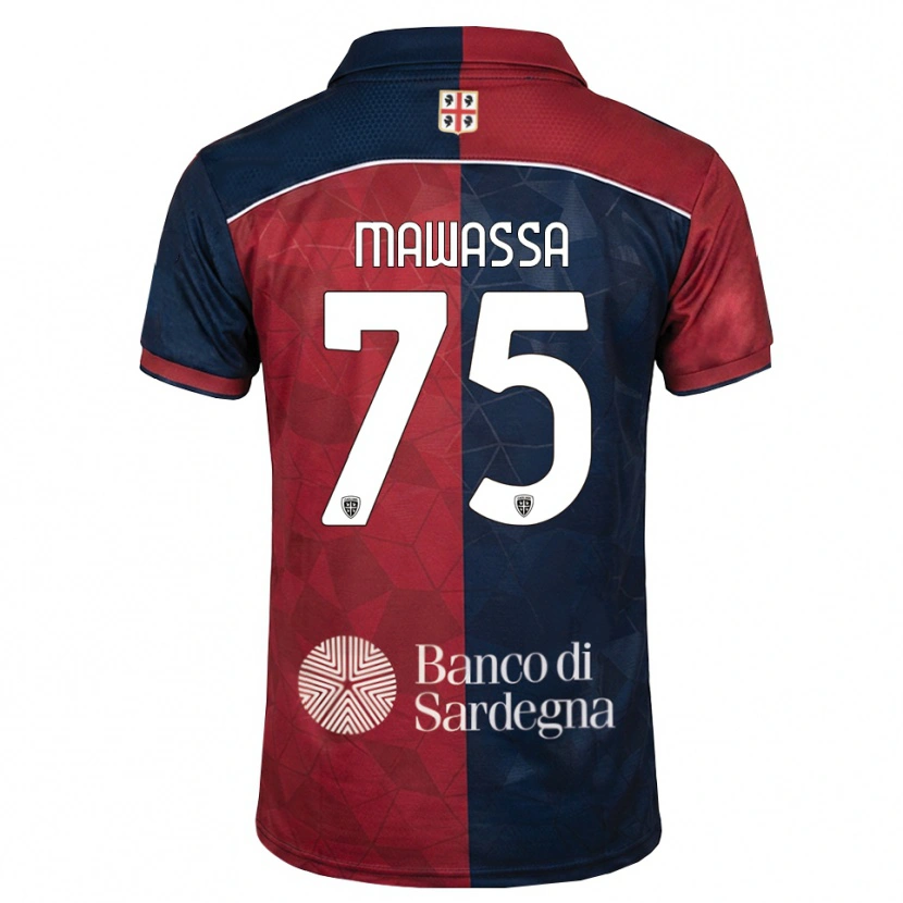 Danxen Enfant Maillot Enoch Mawassa #75 Bourgogne Bleu Roi Tenues Domicile 2026/27 T-Shirt