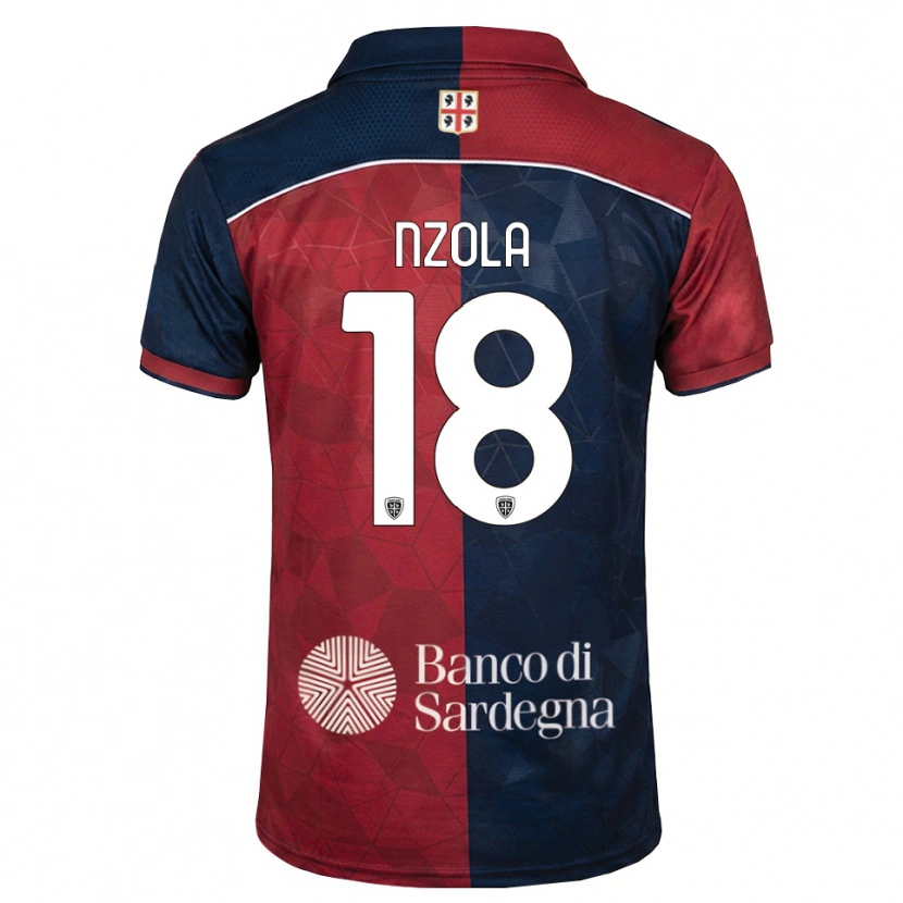Danxen Enfant Maillot M'bala Nzola #18 Bourgogne Bleu Roi Tenues Domicile 2026/27 T-Shirt