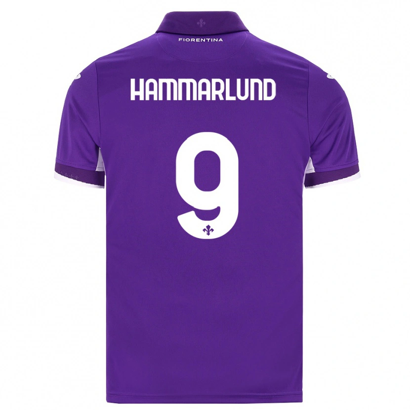 Danxen Enfant Maillot Pauline Hammarlund #9 Violet Blanc Rose Tenues Domicile 2026/27 T-Shirt