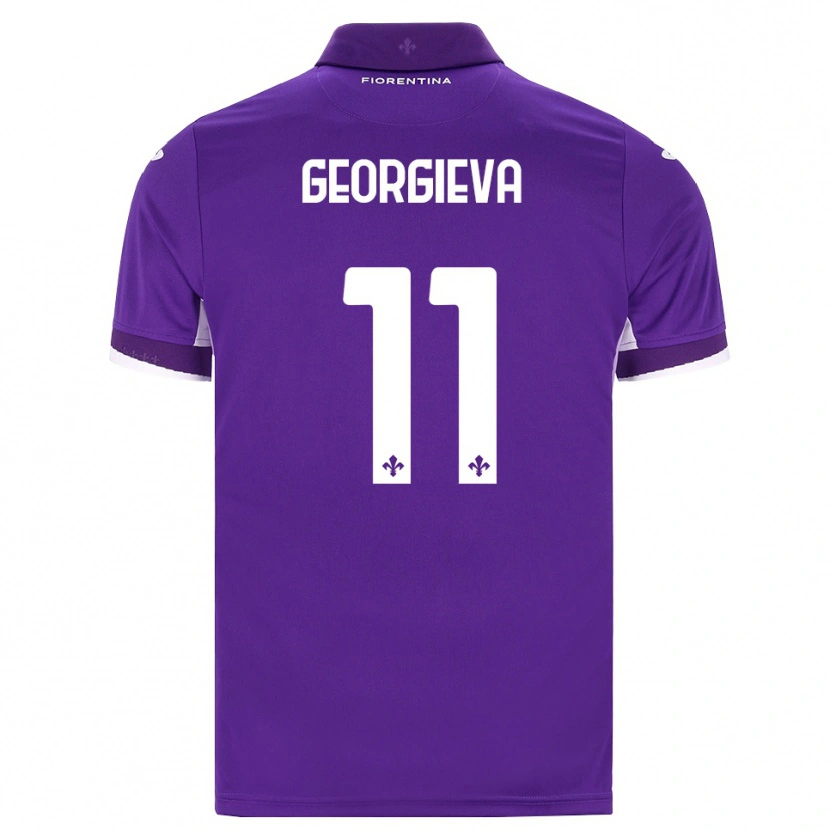 Danxen Enfant Maillot Marina Georgieva #11 Violet Blanc Rose Tenues Domicile 2026/27 T-Shirt