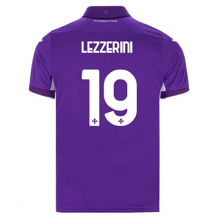 Danxen Enfant Maillot Luca Lezzerini #19 Violet Blanc Rose Tenues Domicile 2026/27 T-Shirt