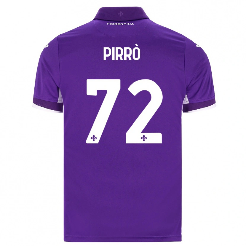 Danxen Enfant Maillot Antonio Pirrò #72 Violet Blanc Rose Tenues Domicile 2026/27 T-Shirt