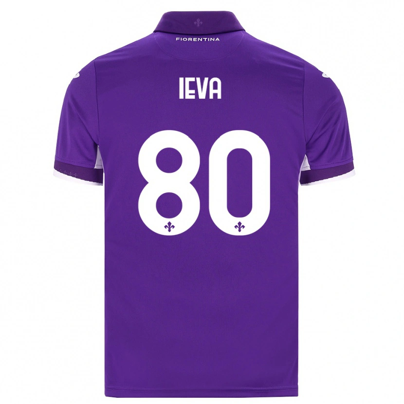 Danxen Enfant Maillot Stella Ieva #80 Violet Blanc Rose Tenues Domicile 2026/27 T-Shirt