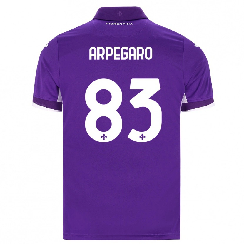 Danxen Enfant Maillot Sofia Arpegaro #83 Violet Blanc Rose Tenues Domicile 2026/27 T-Shirt