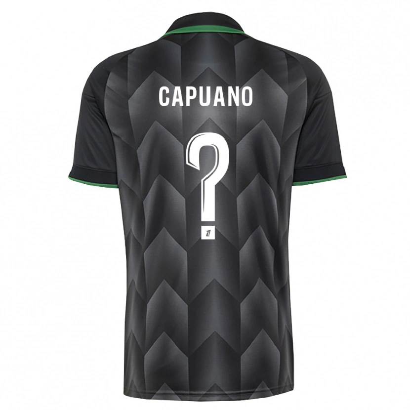 Danxen Enfant Maillot Gabin Capuano #0 Blanc Noir Vert Tenues Extérieur 2026/27 T-Shirt